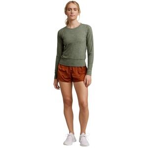 Outdoor Voices OV Long Sleeve Shirt XS Green Running Hiking Trail Active Top